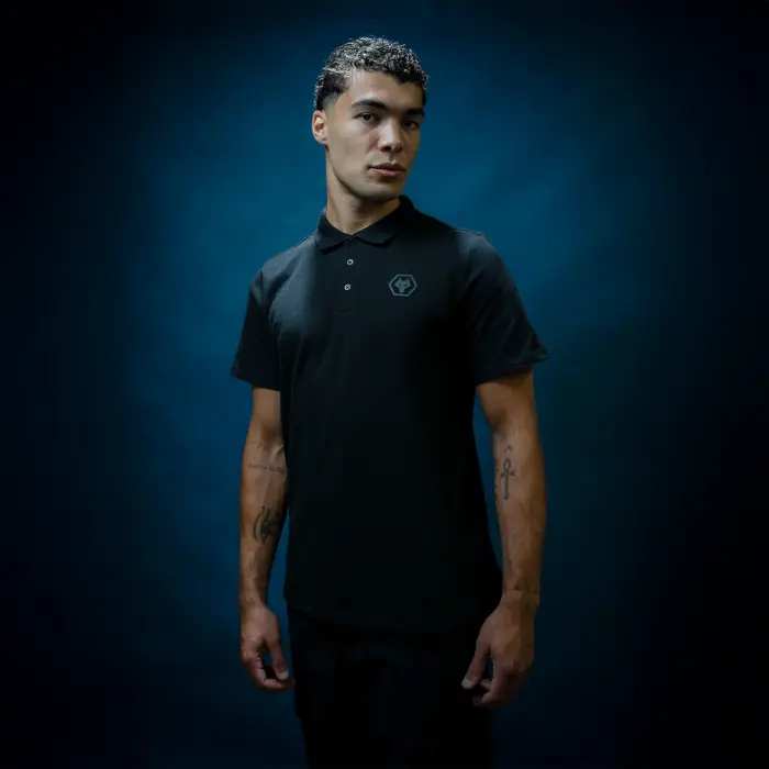 Wolverhampton Wanderers Store | Shop Official Blackout Polo – Black Wolves Gear